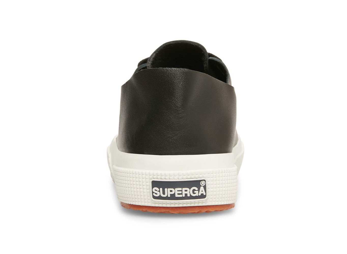 Zapatillas Superga Mujer Negras - 2750 Rawcutleatheru Cuero - 571402YJG